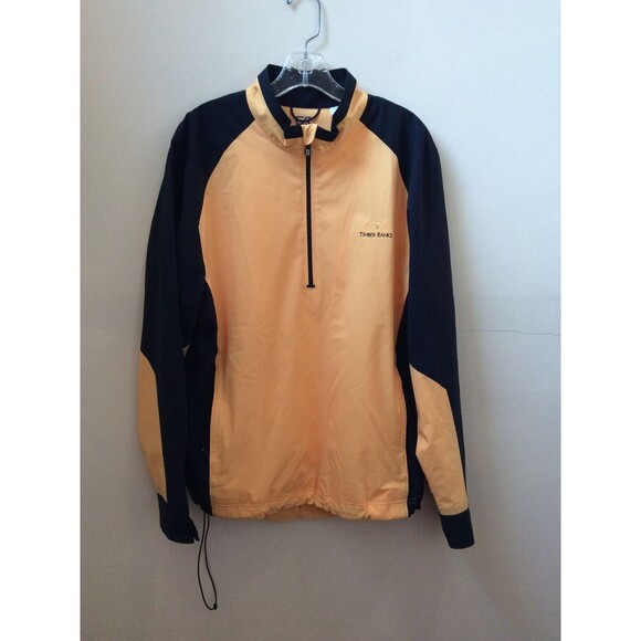 CUTTER AND BUCK MENS SZ MEDUM 1/2 ZIP WINDBREAKER TIMBER BANKS - Picture 2 of 9